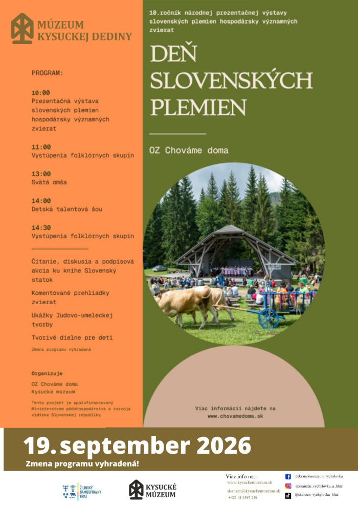 Plagat De slovenskych plemien 2026