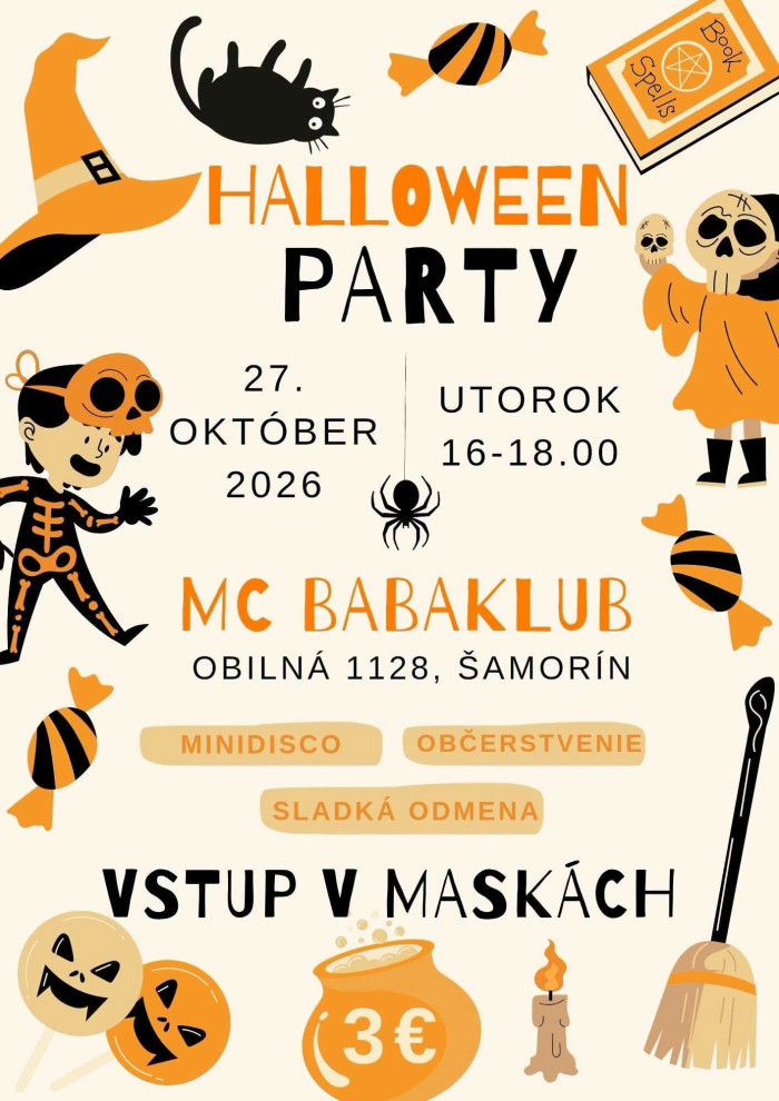 Halloween party v Babaklube