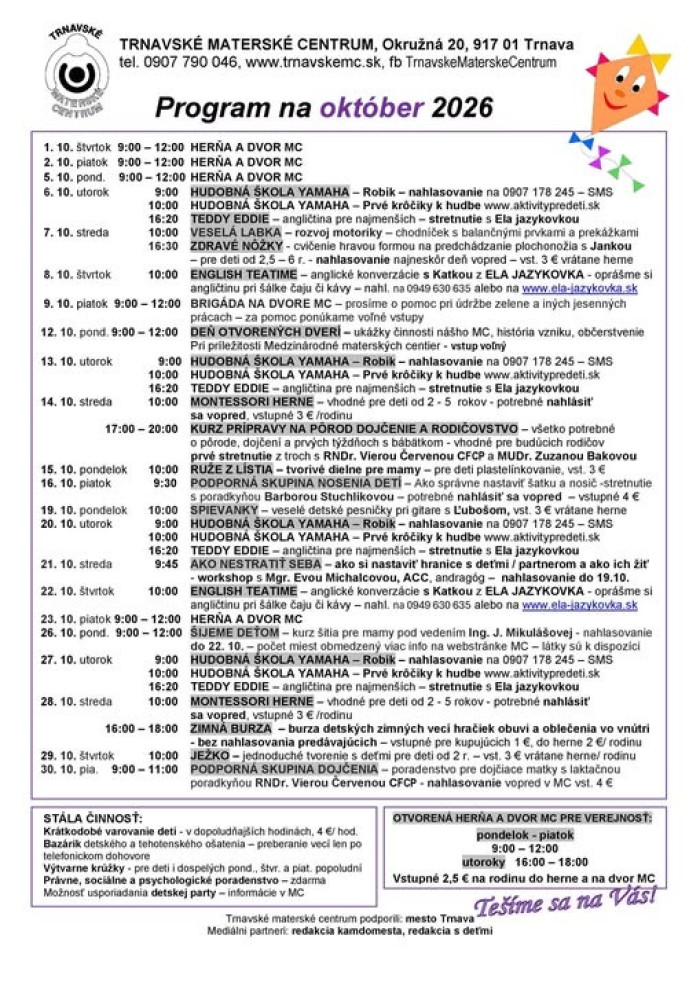 Oktobrovy program TMC