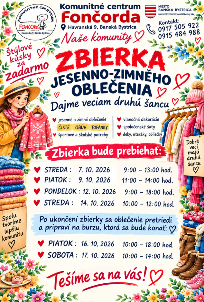 Zbierka oblecenia pre komunitu1