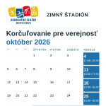 Oktobrove korculovanie pre verejnost na Zimnom stadione