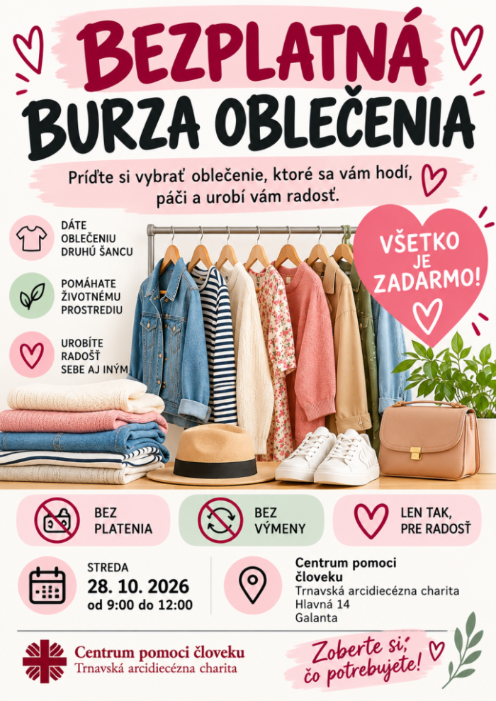 Bezplatna burza oblecenia