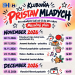 Novembrovy a decembrovy program v Klubovni