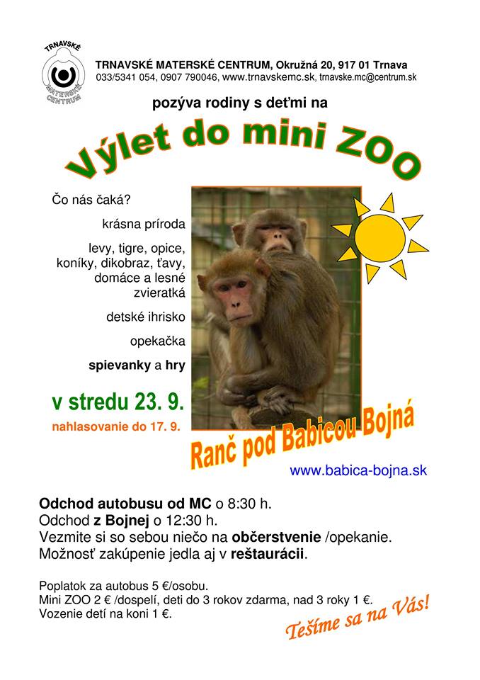 Výlet do Mini ZOO