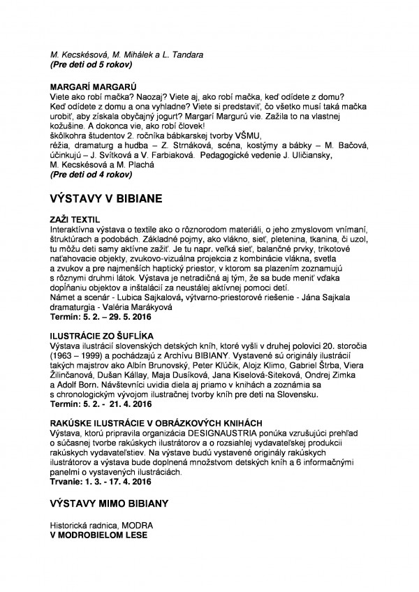 BIBIANA Marec 2016 page 1