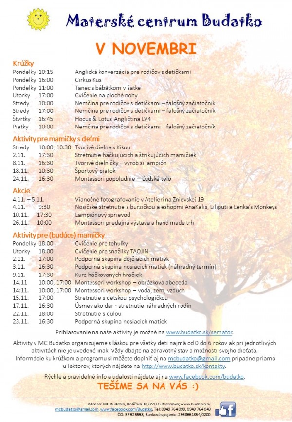Budatko november