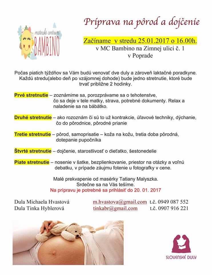 Príprava na pôrod a dojčenie