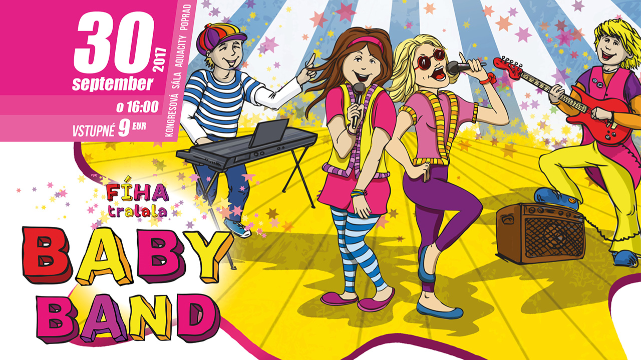 BABY BAND pesničky Fíha Tralala v Aquacity Poprad