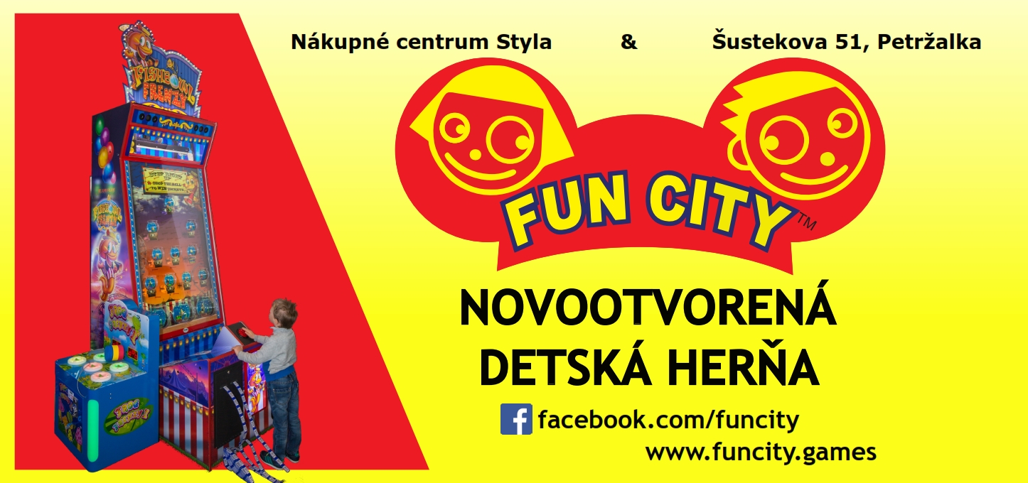 Funcity Centrum Edukacyjno Rozrywkowe Dla Dzieci Herné centrum FunCity v OC Styla | SDEŤMI.com