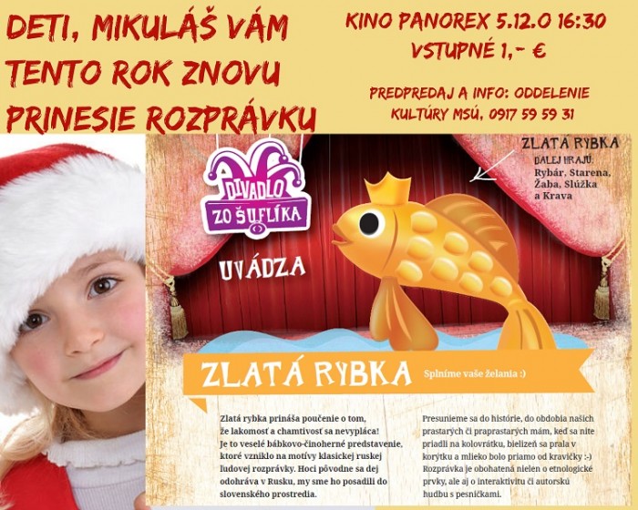 Mikulas a Zlata rybka 2017