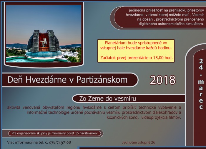 den hvezdarne v Partizanskom2018 kopie