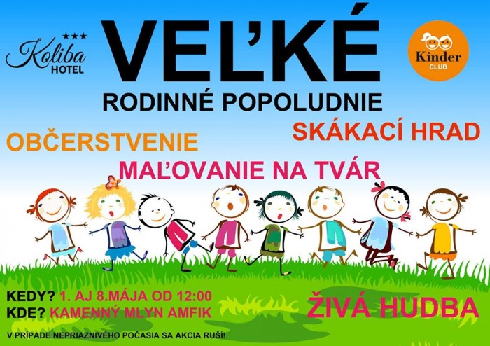 Vellke rodinne popoludnie koliba