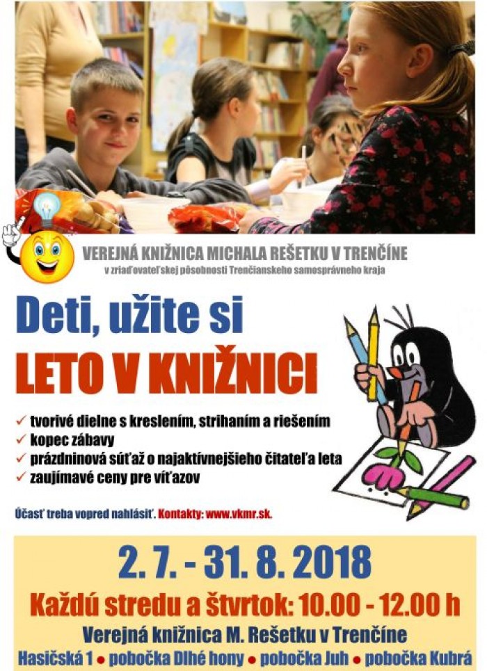 Leto v kniznici 2018