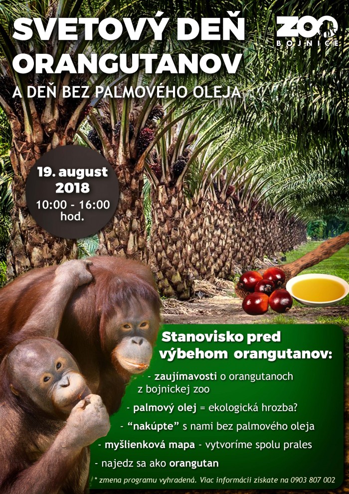 Svetovy de orangutanov 2018