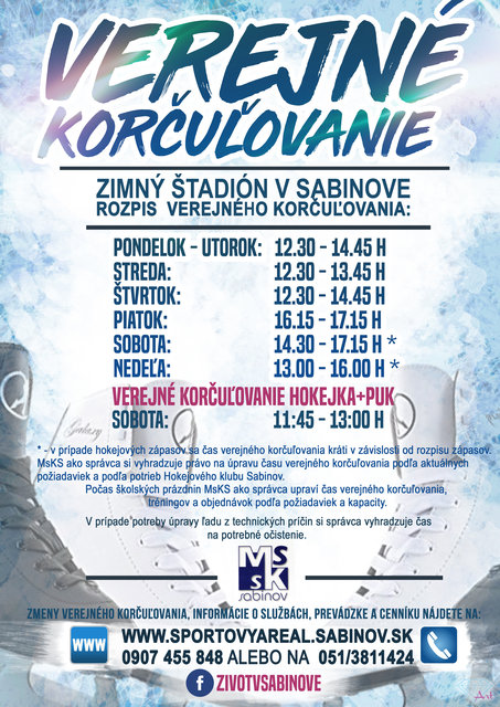 sabinov korculovanie