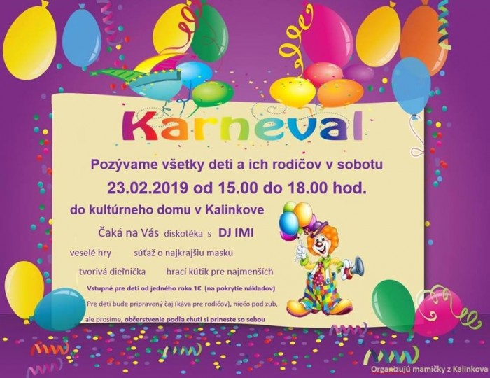 karneval kalinkovo 2019