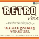 Retro vecer pozvanka