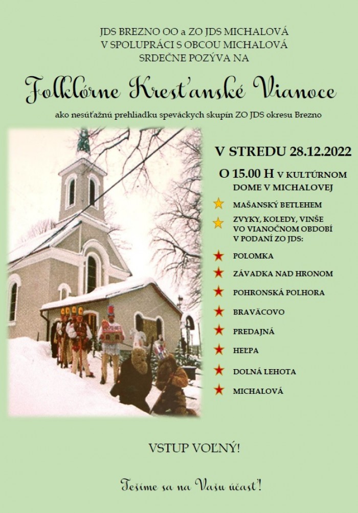 folklorne vianoce