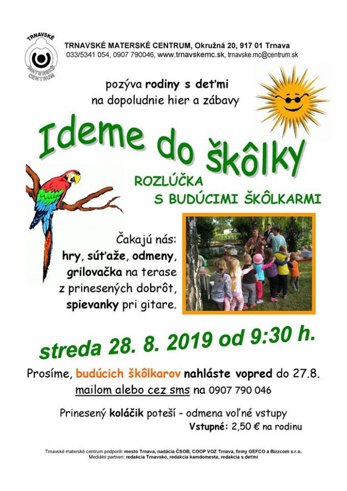 Ideme do skolky TMC