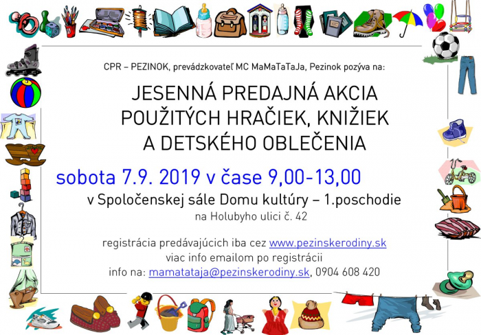 predajna akcia detskeho osatenia a potrieb2019 09