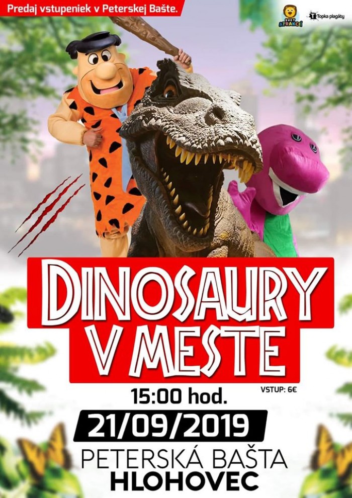 dinosaury v meste hlohovec