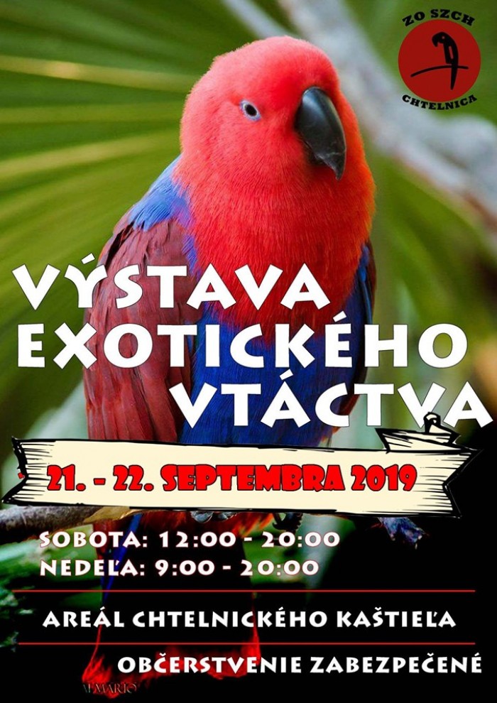 vystava exotickeho vtactva Chtelnica 2019