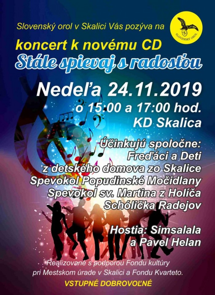 koncert2019 plagat Stale spievaj Skalica