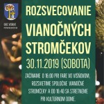 Rozsvietenie Vianocnych stromcekov v obci Visove