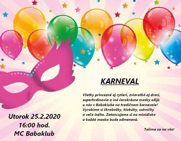 Karneval v MC Babaklub