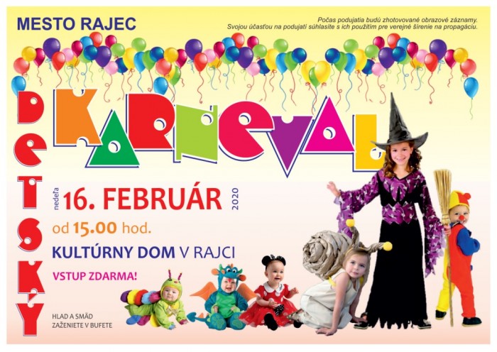 Detsky karneval v Rajci