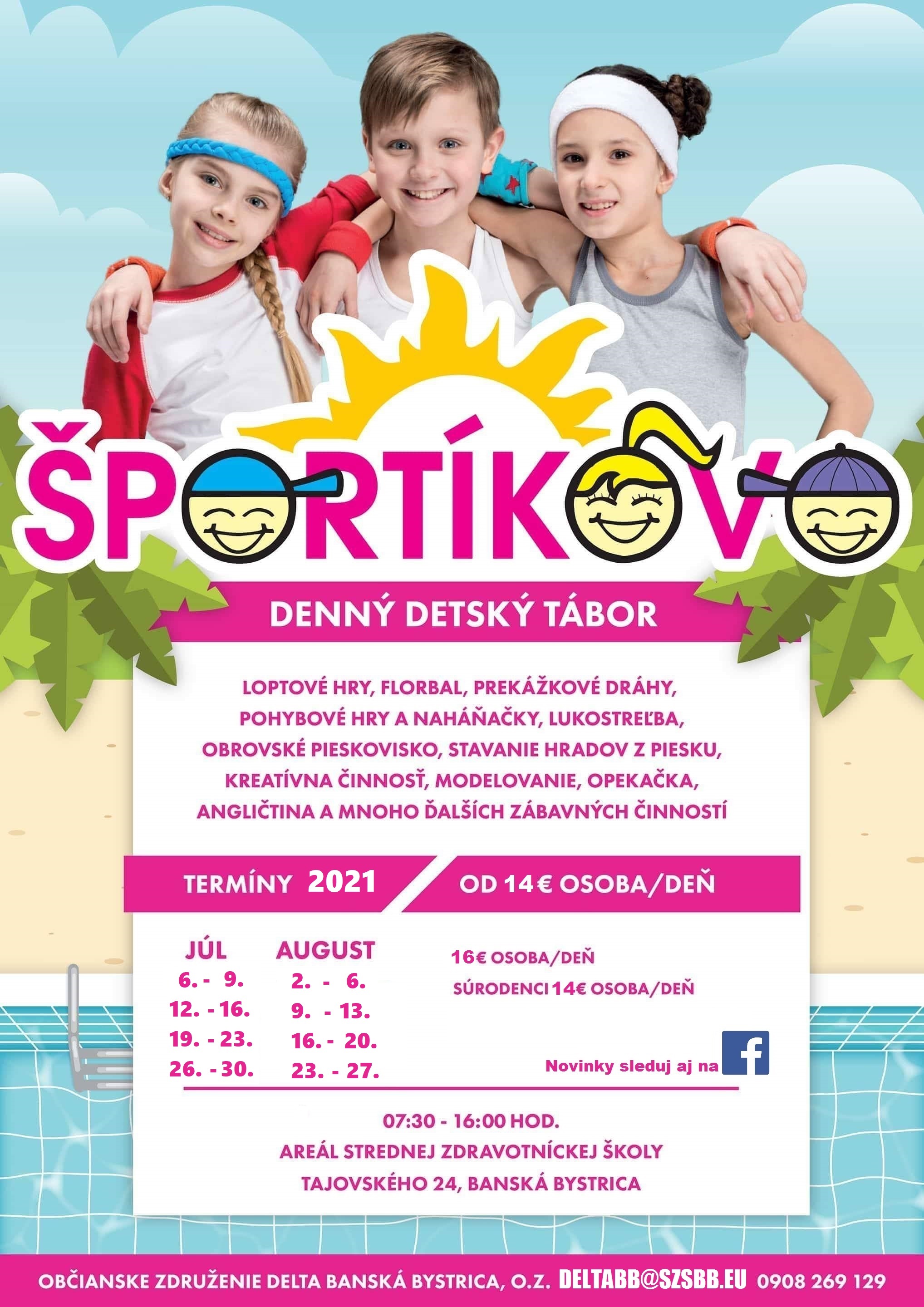 Denný letný tábor Športíkovo