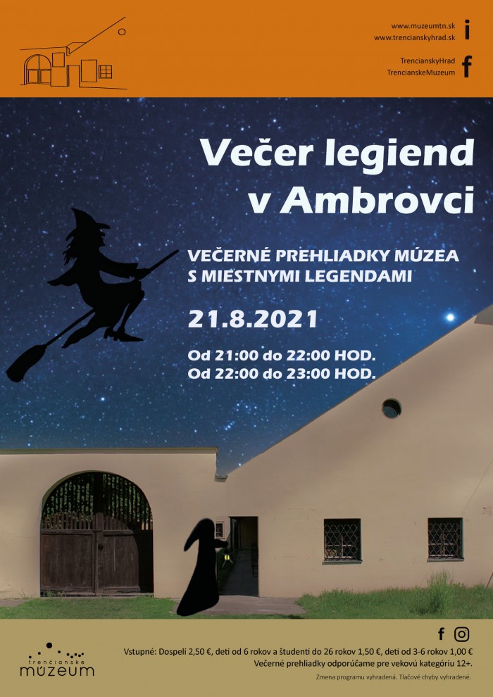 Plagat Vecer legiend v Ambrovci