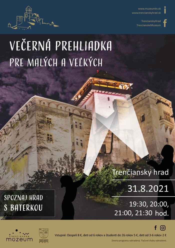 Plagat hrad baterkova prehliadka hradu 2021 