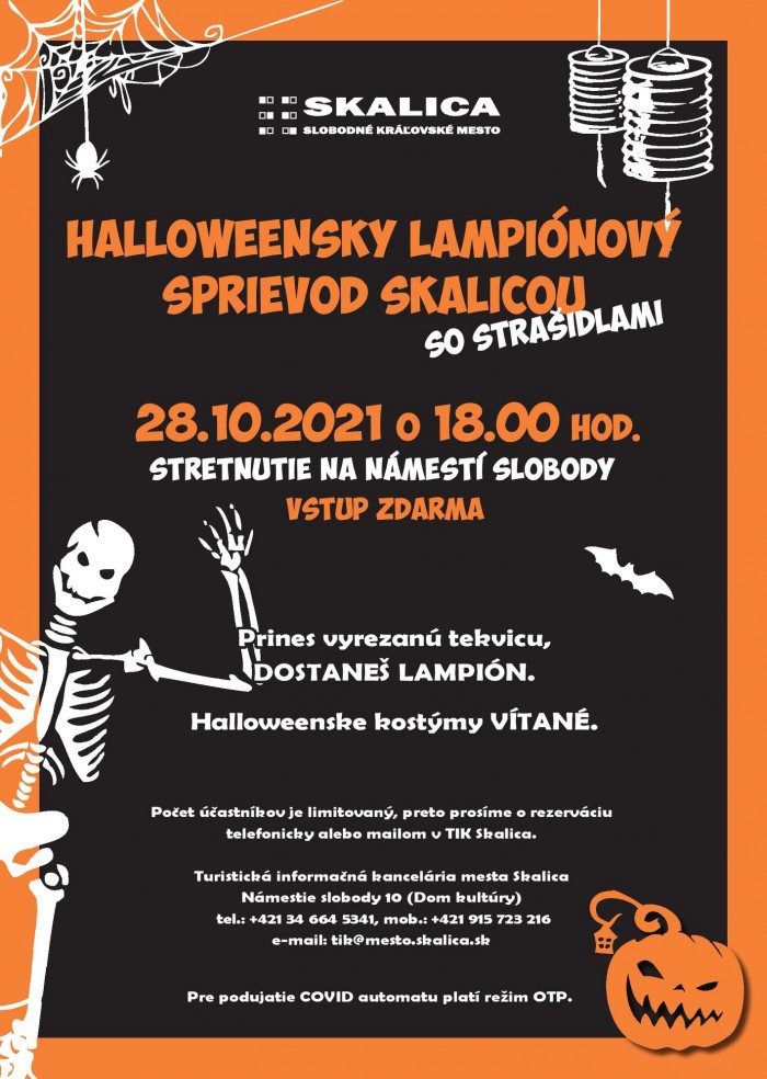 halloweensky sprievod Skalica