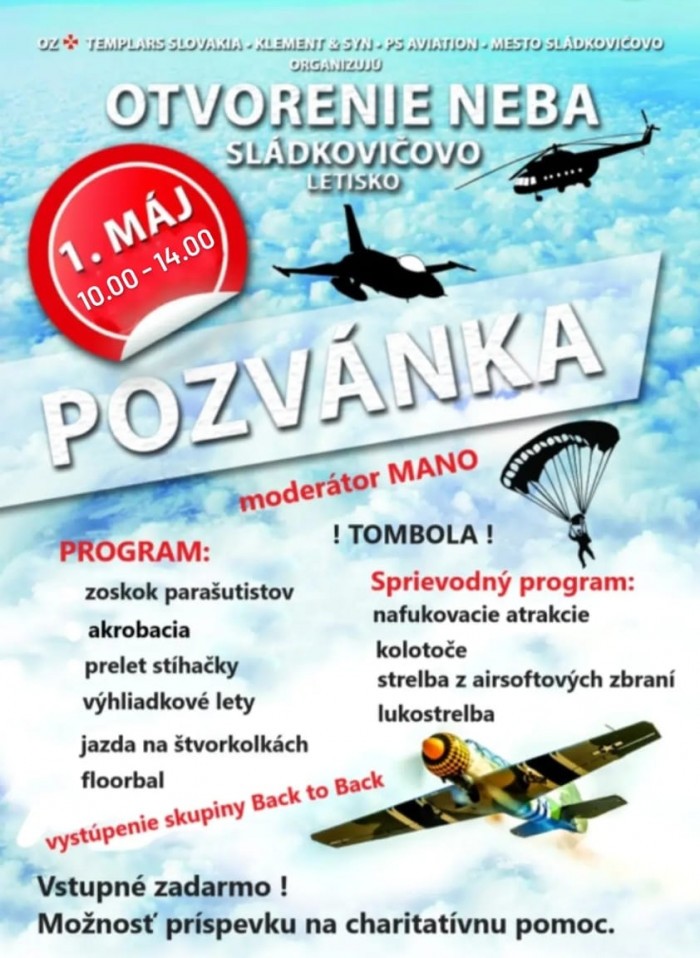 otvorenie neba sladkovicovo 2022