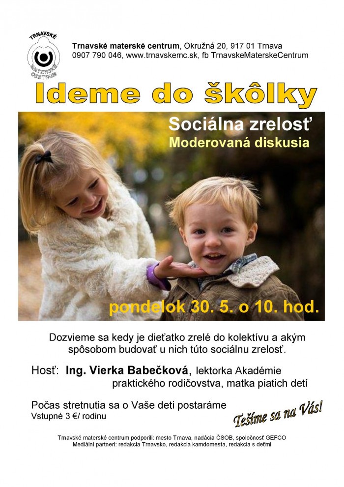 Ideme do skolky TMC