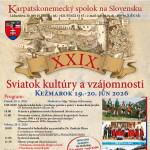 plagat Sviatok kultury a vzajomnosi