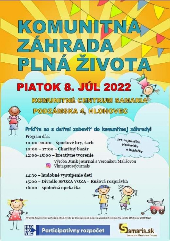 Komunitna zahrada plna zivota