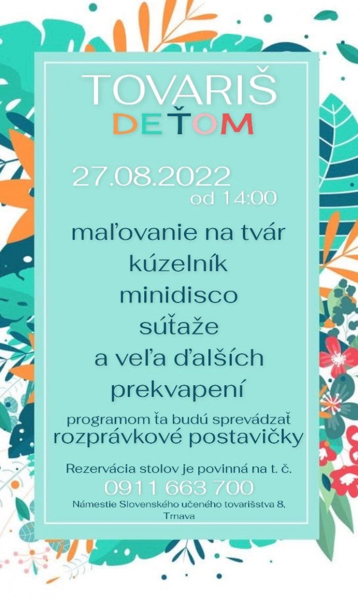 tovaris detom 27.8.22