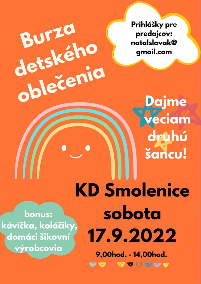 burza detskeho oblecenie smolenice