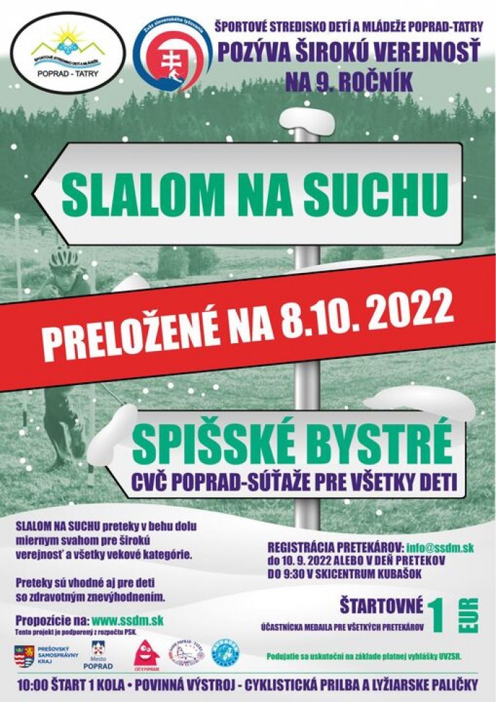 large Slalom na suchu Spisske Bystre oktober 2022
