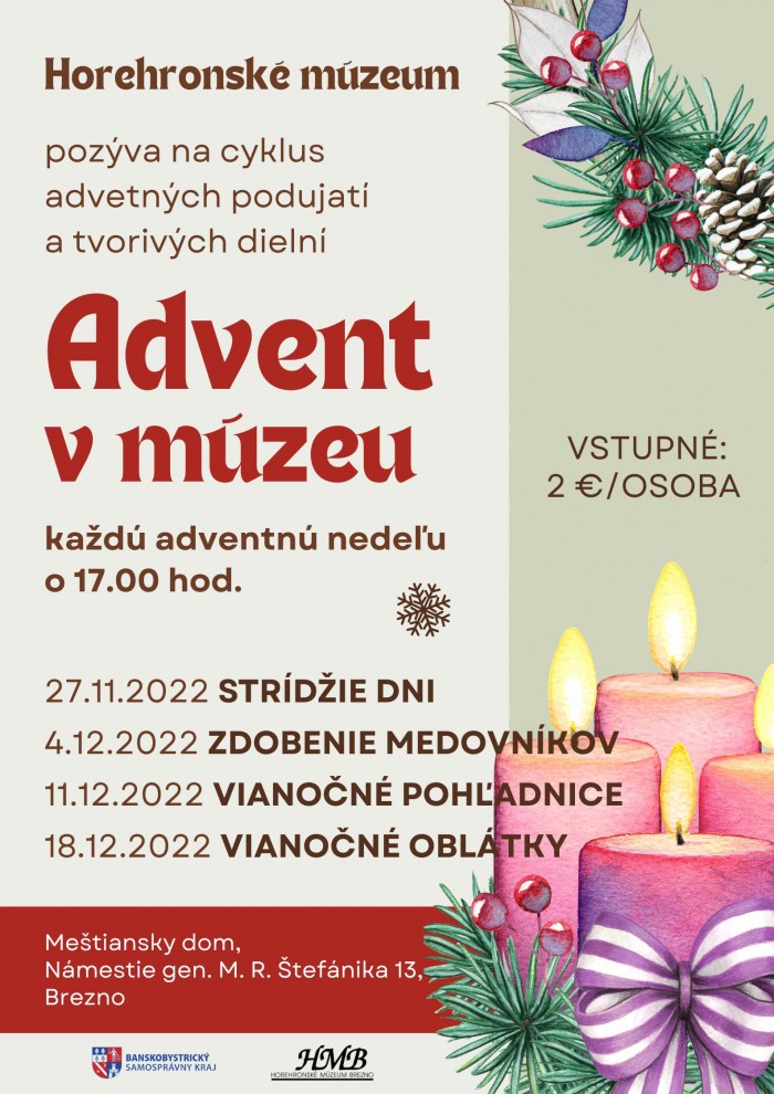 Plagat Advent v muzeu