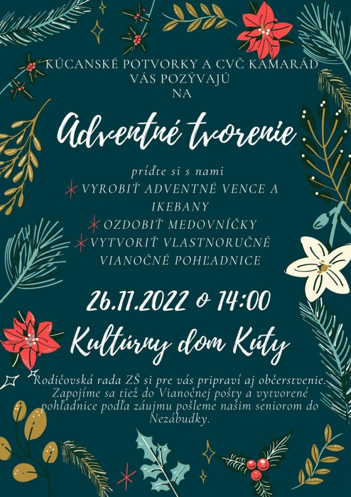 Adventne tvorenie v CVC KAMaRAD 2022