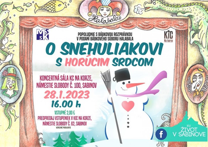 18036 snehuliak s horucim srdcom