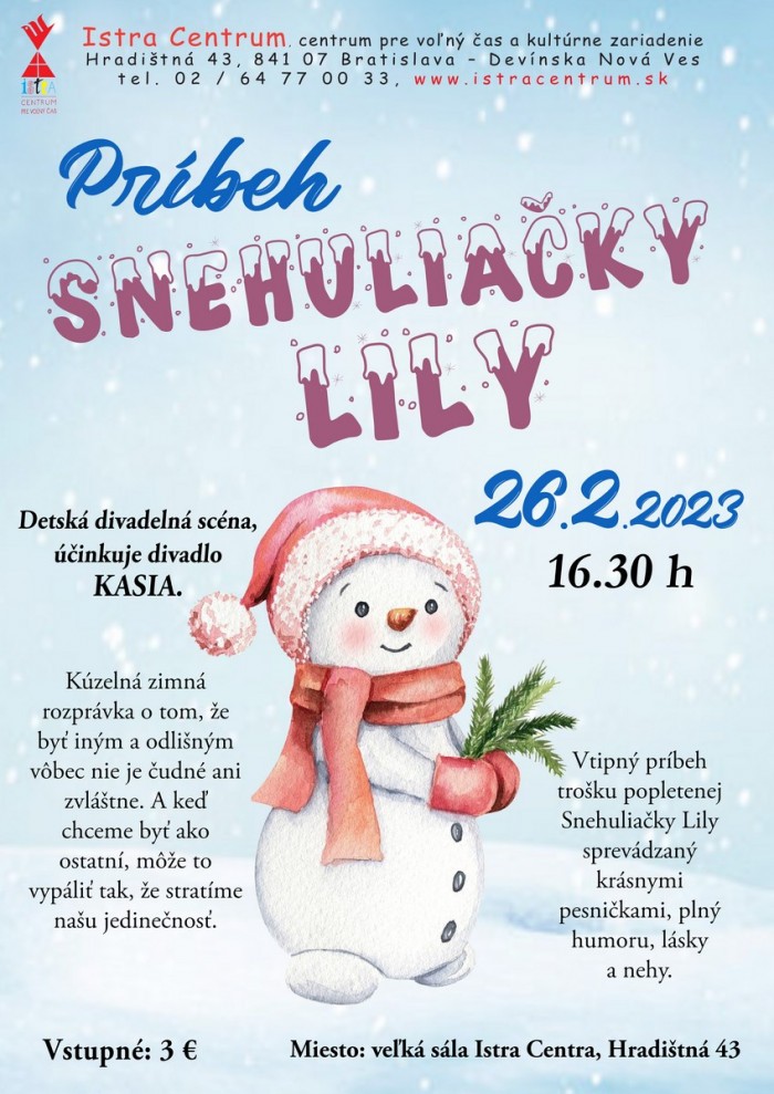 pribeh snehuliacky lily