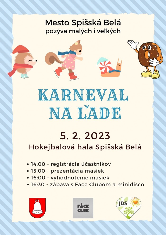 Blue Red Simple Carnival Poster