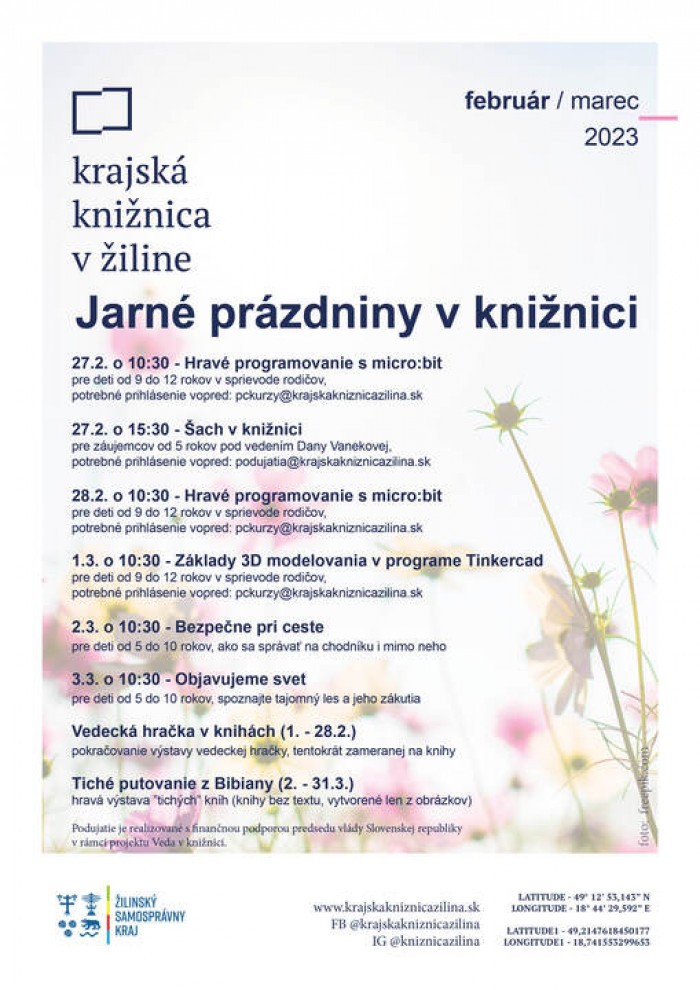 large jarne prazdniny v kniznici