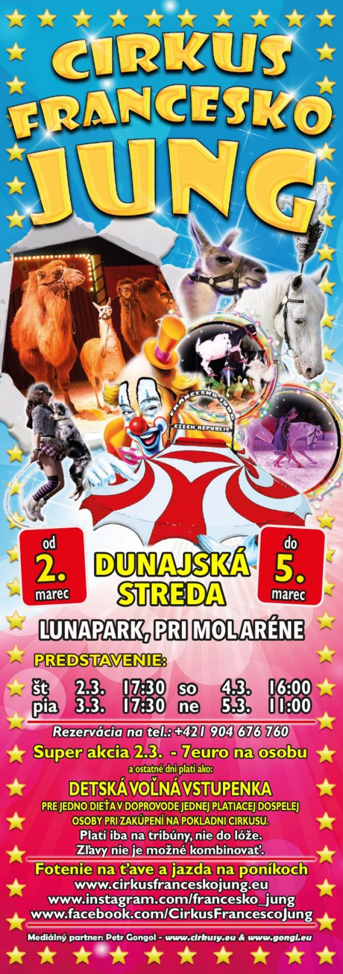 listok cirkus marec23 Dunajska Streda