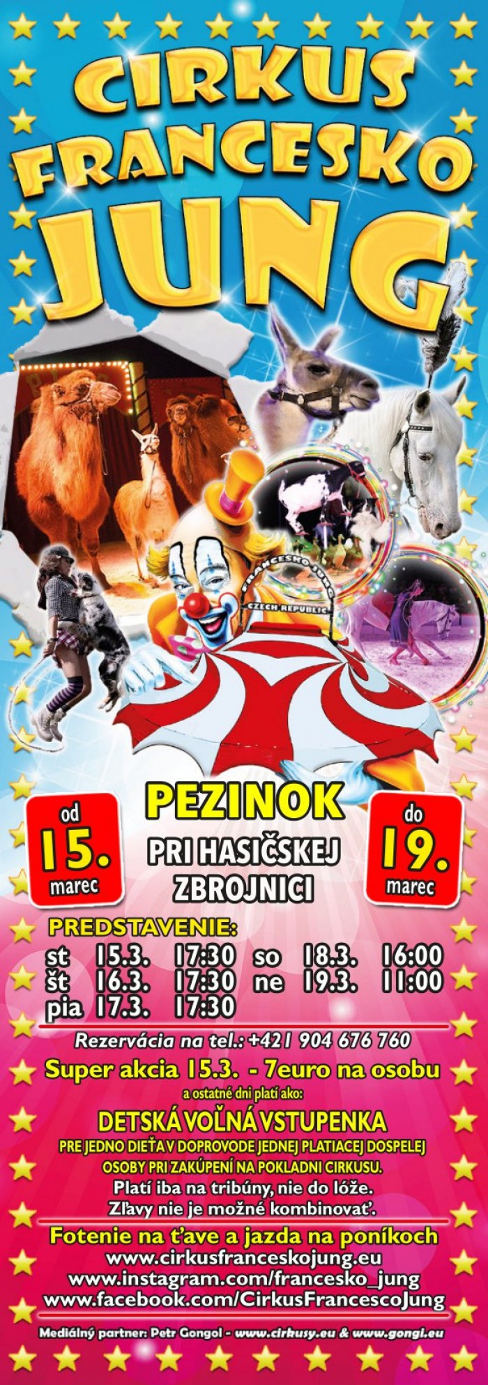 listok cirkus marec23 Pezinok