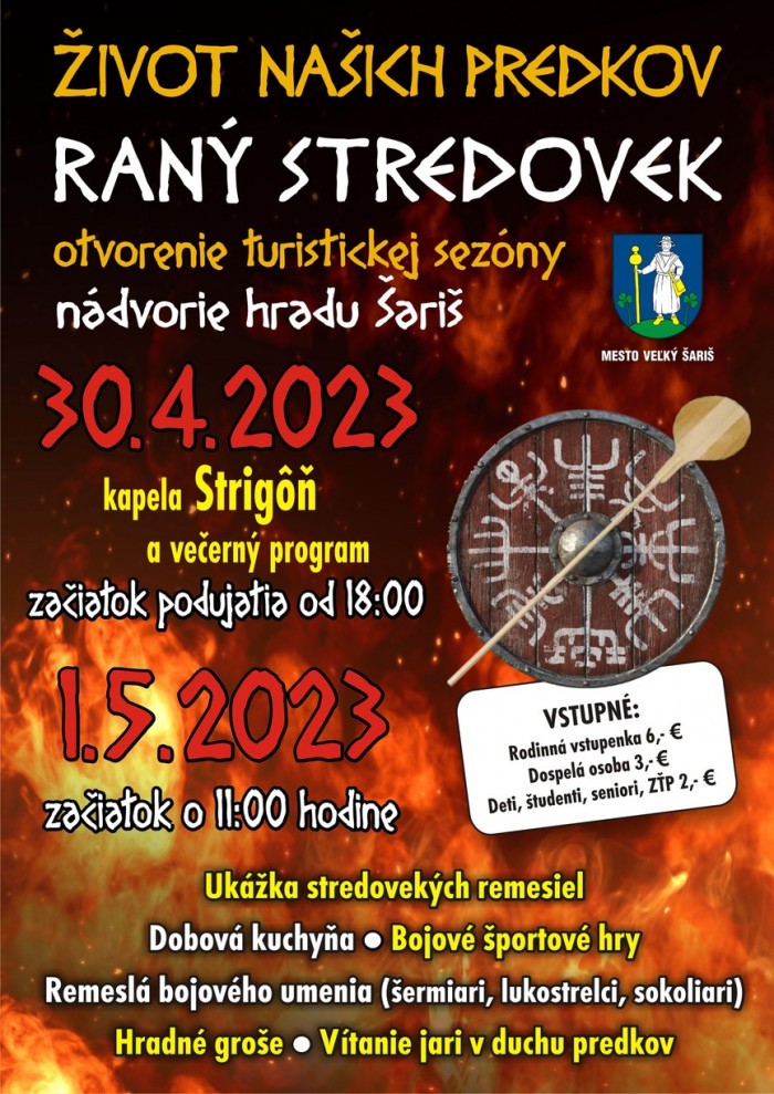 otvorenie letnej sezony 2023 rany stredovek hrad saris full